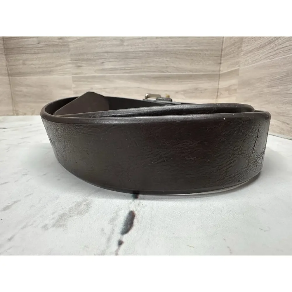Class Club Boy’s Brown Cowhide Leather Dress Belt Size 26 28 Casual